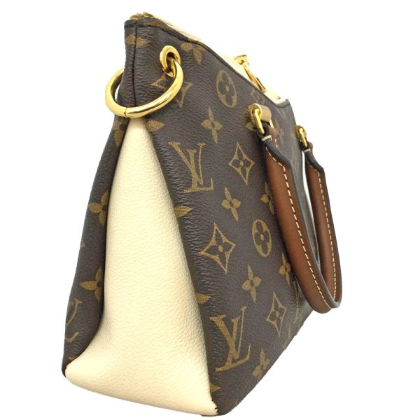 imgrc0085184540 Louis Vuitton Pallas BB Monogram Calf Leather 2 Way W Zipper Shoulder Bag Brown