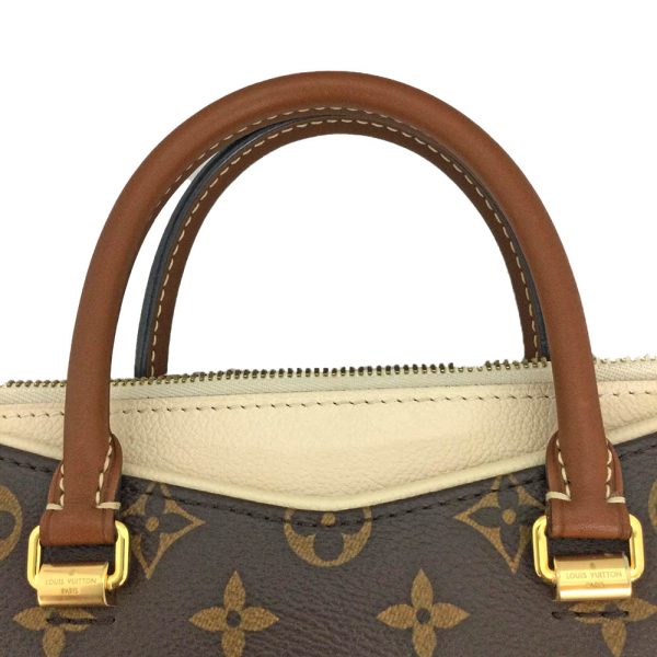 imgrc0085184549 Louis Vuitton Pallas BB Monogram Calf Leather 2 Way W Zipper Shoulder Bag Brown