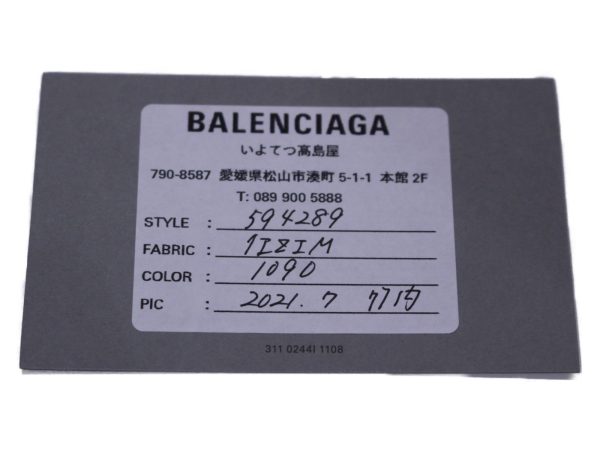 imgrc0085224609 Balenciaga Bi fold Long Slim Money Wallet Black