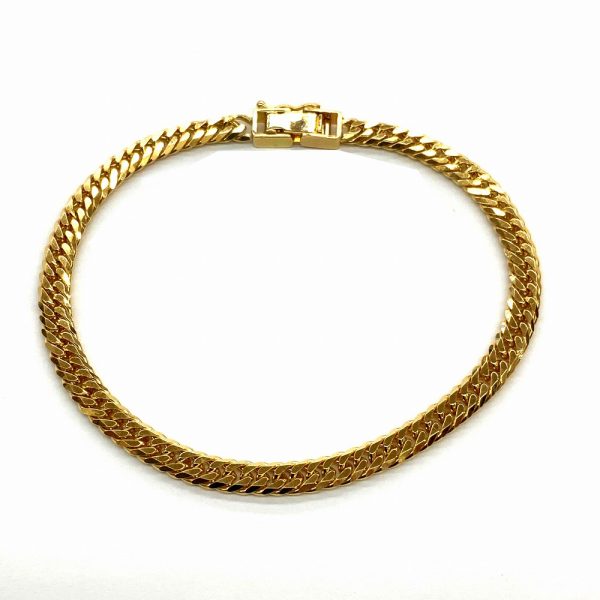 imgrc0085356482 o Kihei Bracelet K18 18K Gold Kihei 6 sided Double Bracelet 121g Approx 18cm Unisex Jewelry Gold Asset Value 31033699318 99o k