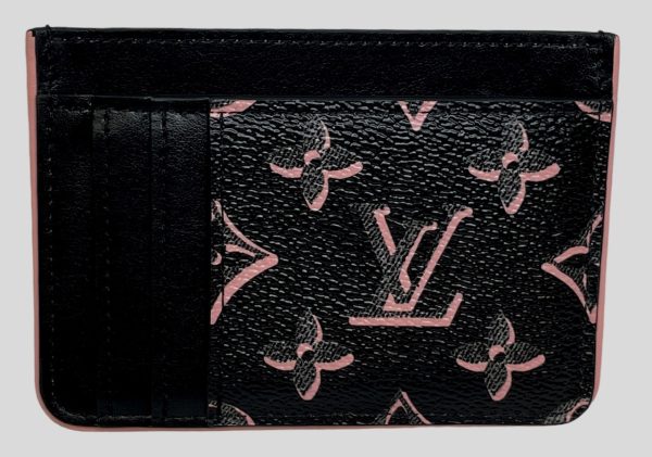 imgrc0085362069 Louis Vuitton Porto Cult Lv Side Up Card Case Leather Black