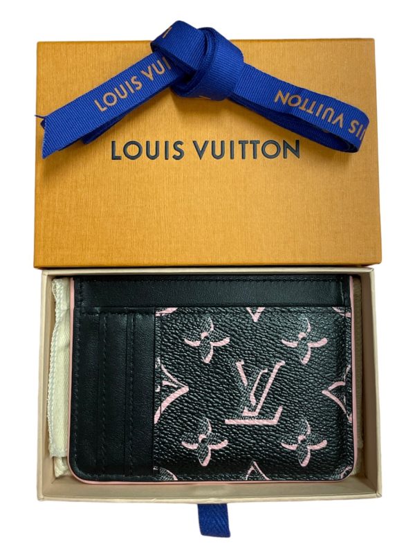 imgrc0085362070 Louis Vuitton Porto Cult Lv Side Up Card Case Leather Black