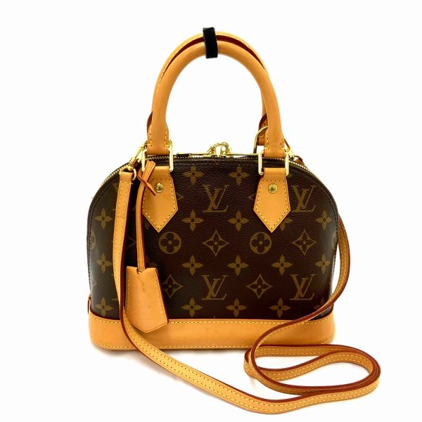 imgrc0085423737 Louis Vuitton Alma BB Monogram 2 Way Shoulder Hand Bag Brown