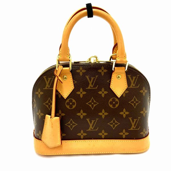 imgrc0085423738 Louis Vuitton Alma BB Monogram 2 Way Shoulder Hand Bag Brown