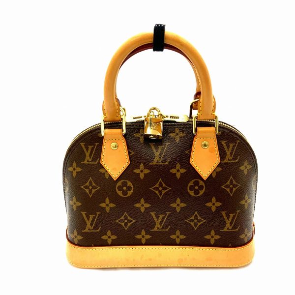 imgrc0085423739 Louis Vuitton Alma BB Monogram 2 Way Shoulder Hand Bag Brown