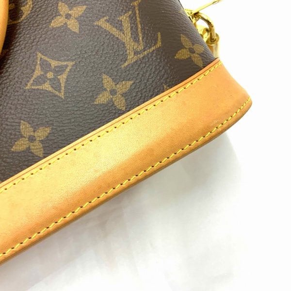 imgrc0085423752 Louis Vuitton Alma BB Monogram 2 Way Shoulder Hand Bag Brown