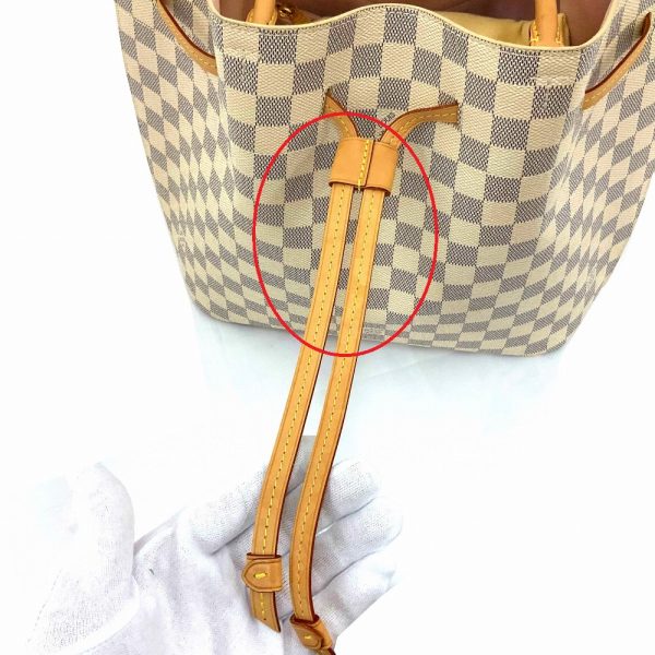 imgrc0085619001 Louis Vuitton Girolatta Damier Azur Hand Bag Rose Ballerine White