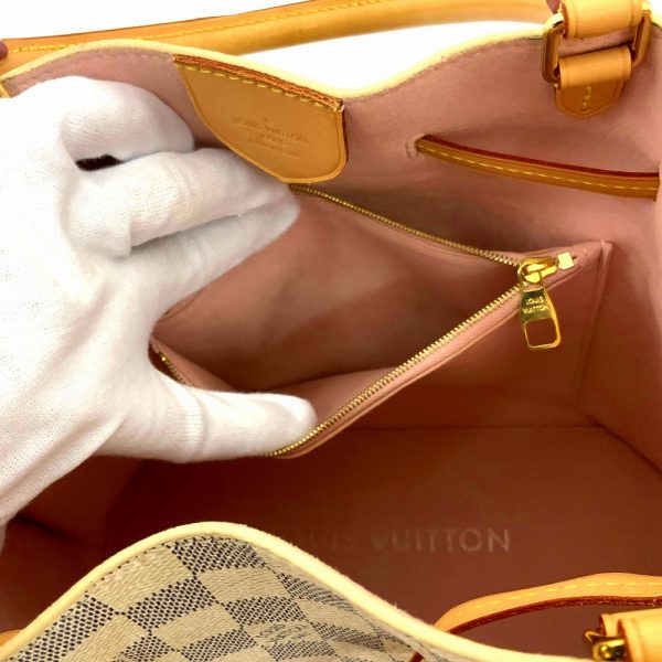 imgrc0085619004 Louis Vuitton Girolatta Damier Azur Hand Bag Rose Ballerine White