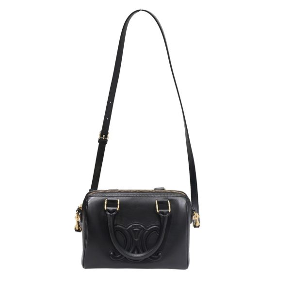 imgrc0085893424 Celine Cuir Triomphe Boston Smooth Calfskin Small Shoulder Bag Black