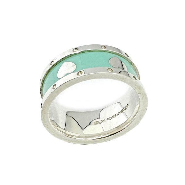 imgrc0086153653 Tiffany Co Return To Love Heart Popular Ring Silver Blue