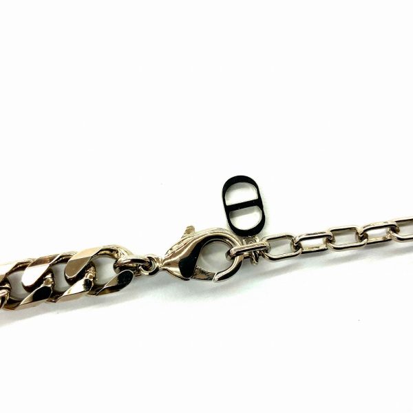 imgrc0086467547 Dior Chain Link Metal Necklace Silver