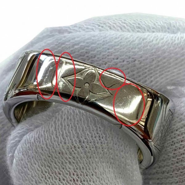 imgrc0086557274 Louis Vuitton Monogram Tide Up Metal Large Bracelet Silver