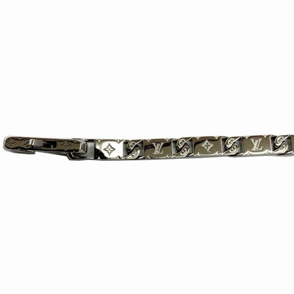 imgrc0086557835 Louis Vuitton Signet Monogram Metal Bracelet Silver