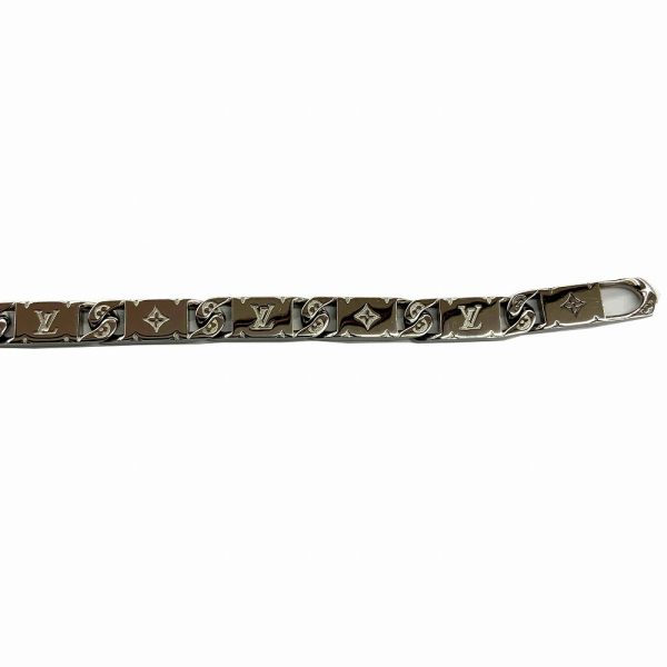 imgrc0086557837 Louis Vuitton Signet Monogram Metal Bracelet Silver