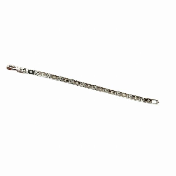 imgrc0086557840 Louis Vuitton Signet Monogram Metal Bracelet Silver