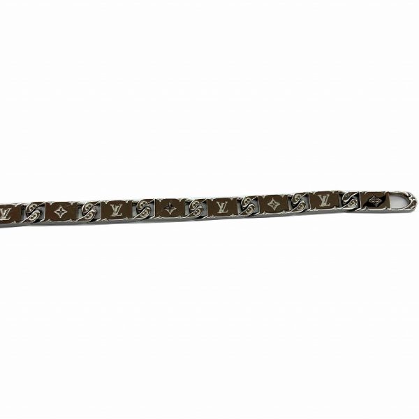 imgrc0086557848 Louis Vuitton Signet Monogram Metal Bracelet Silver