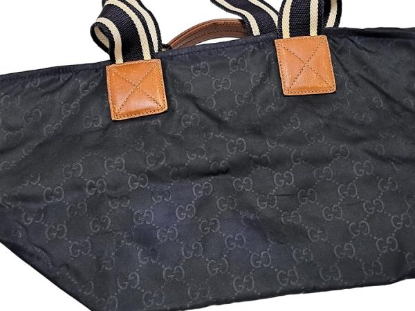 imgrc0086635342 Gucci Tote Bag Nylon Navy