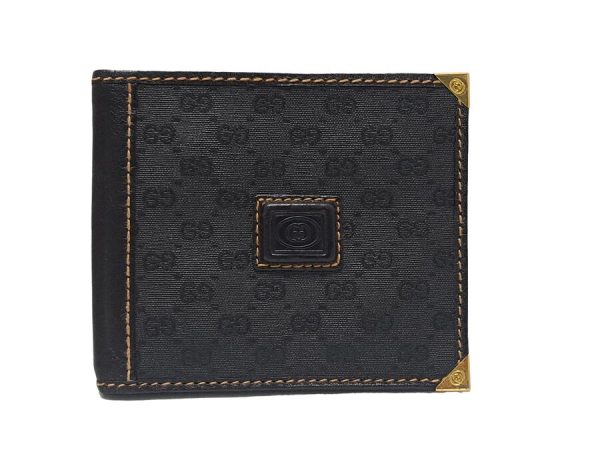 imgrc0086635668 Gucci Bifold Wallet Gg Canvas Black