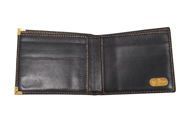 imgrc0086635673 Gucci Bifold Wallet Gg Canvas Black