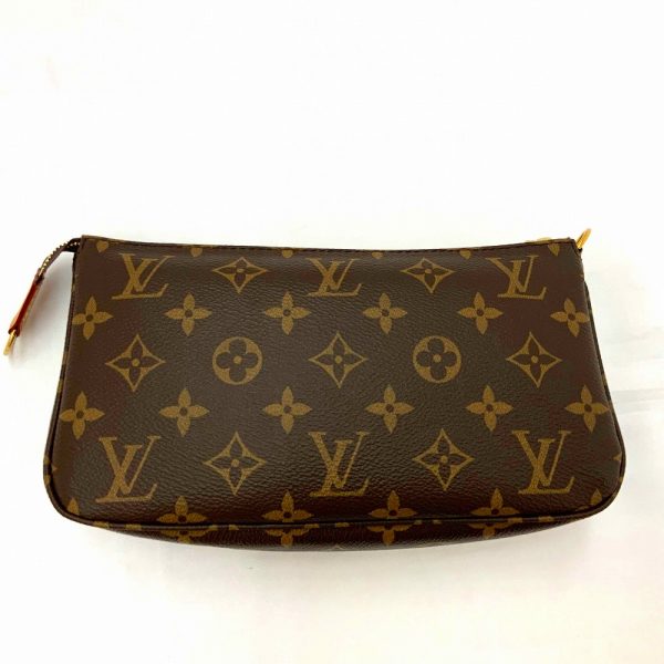 imgrc0086741883 Louis Vuitton Monogram Pochette One Shoulder Hand Bag Brown