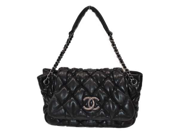 imgrc0086964157 Chanel Chain Shoulder Bag Leather Black