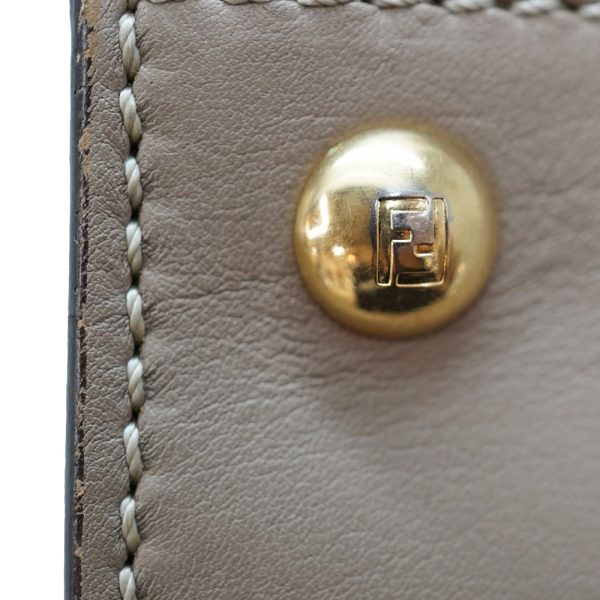 imgrc0087394486 Fendi Peekaboo 2way Handbag Greige Gold Hardware