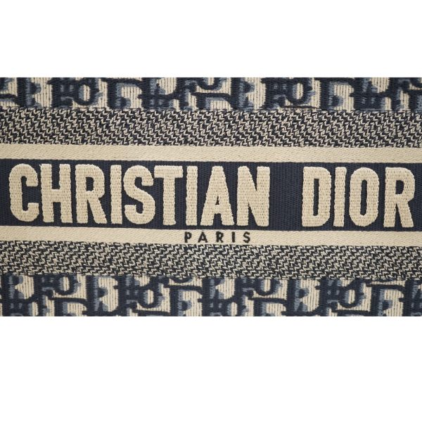 imgrc0087425443 Christian Dior Book Tote Handbag Navy