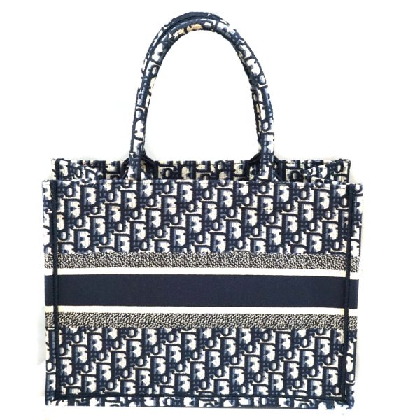 imgrc0087425448 Christian Dior Book Tote Handbag Navy