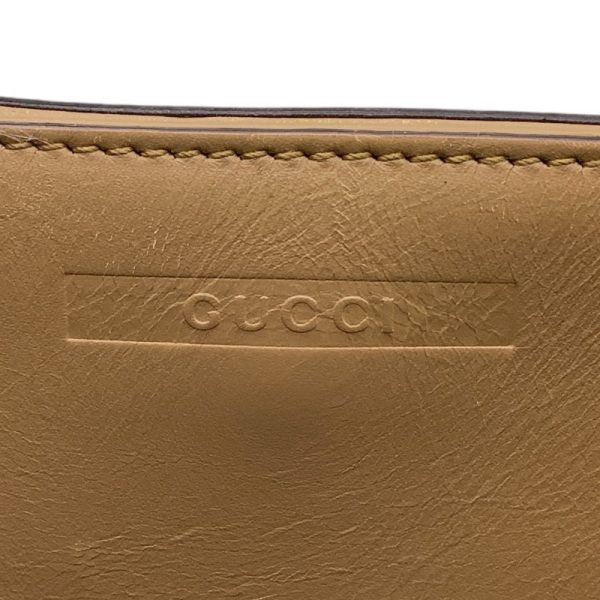 imgrc0087479356 Gucci Sherry Line Tote Bag Shoulder Leather Beige Gunmetal Hardware Brown