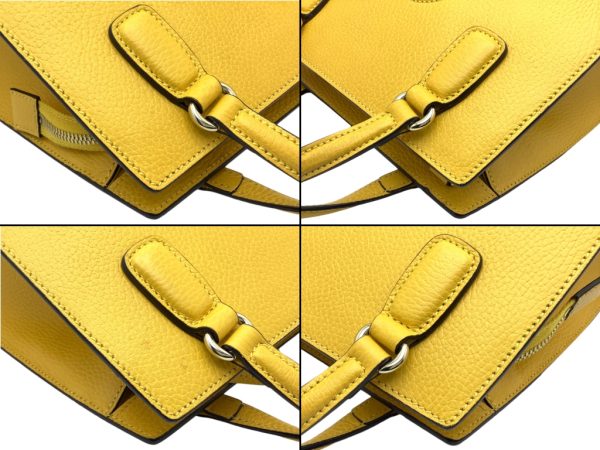 imgrc0088280529 Gucci Soho Interlocking 2WAY Handbag GG Embossed Leather Yellow