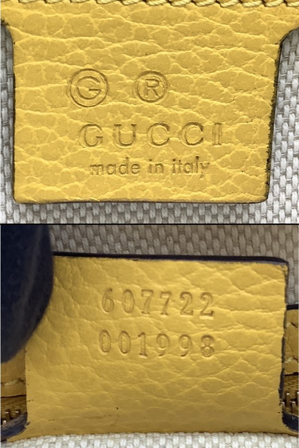 imgrc0088280532 Gucci Soho Interlocking 2WAY Handbag GG Embossed Leather Yellow