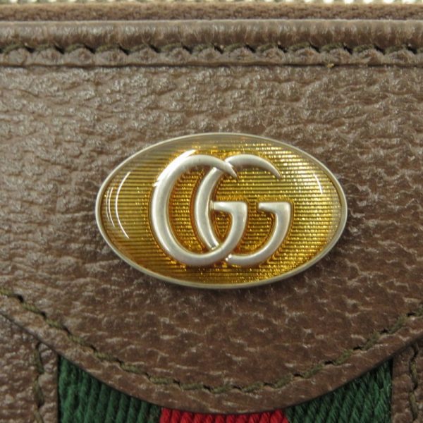 imgrc0088552257 Gucci Ophidia GG Supreme Zip Around Card Case Brown