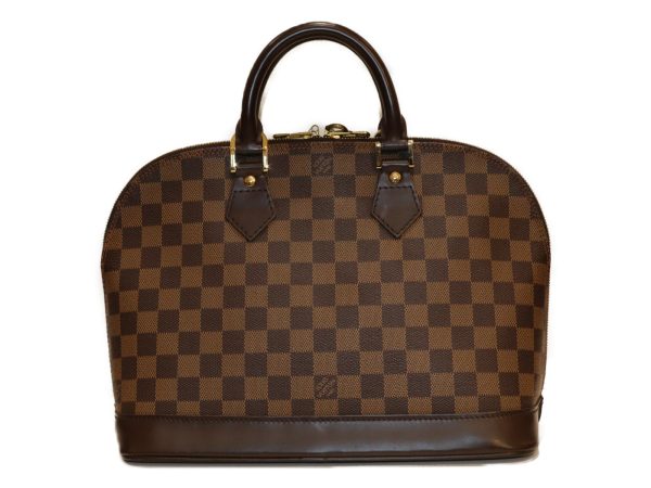 imgrc0088837796 Louis Vuitton Alma Damier Handbag Brown Red