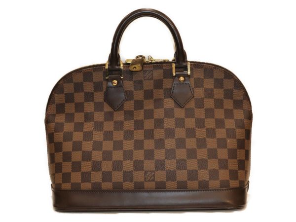 imgrc0088837797 Louis Vuitton Alma Damier Handbag Brown Red