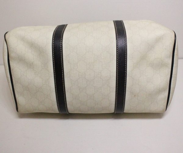 imgrc0088870694 Gucci Princey Boston Bag GG Coated Canvas Leather White