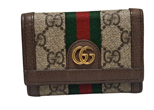 imgrc0089738666 Gucci Ophidia Compact Wallet Canvas Brown