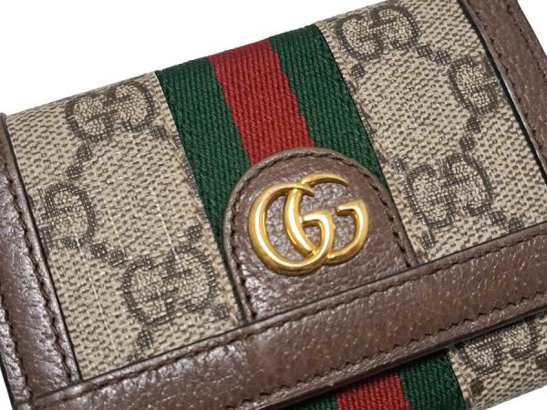 imgrc0089738669 Gucci Ophidia Compact Wallet Canvas Brown