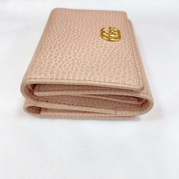 imgrc0090494625 GUCCI GG Marmont Tri fold Wallet Leather Pink