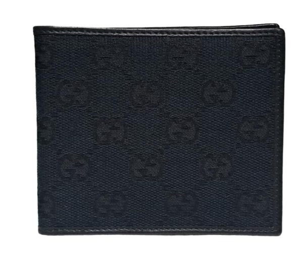 imgrc0090713039 Gucci Bifold Wallet Gg Canvas Black