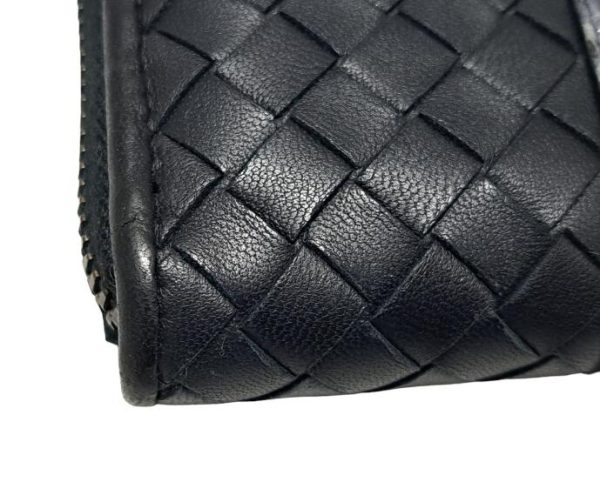 imgrc0090910962 Bottega Veneta Intrecciato Wallet Python Round Zipper Long Wallet Leather Navy