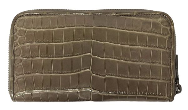 imgrc0091038899 Bottega Veneta Round Zipper Wallet Leather Beige