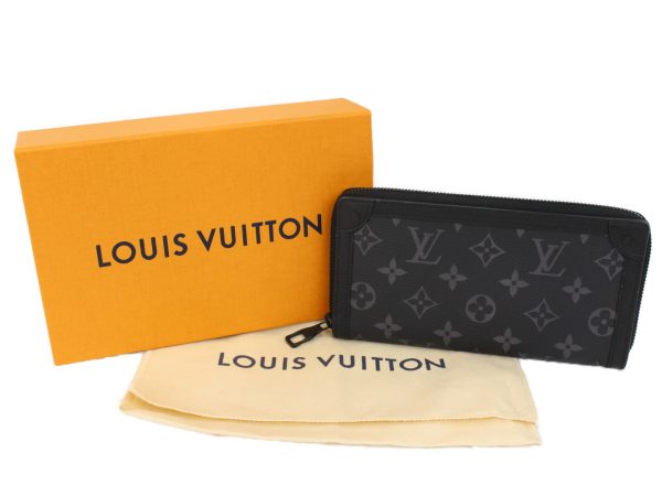 imgrc0091165072 Louis Vuitton Trunk Zippy Wallet Black Gray