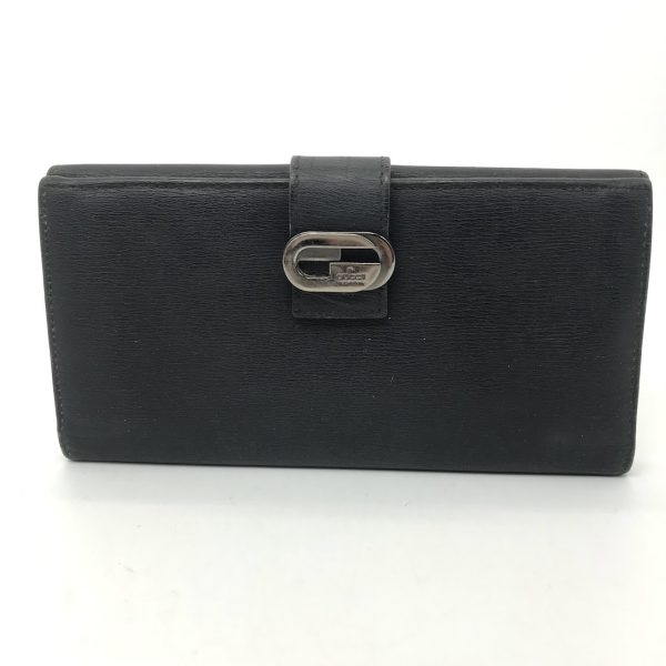 imgrc0091313098 Gucci W Hook Bi Fold Long Wallet Black