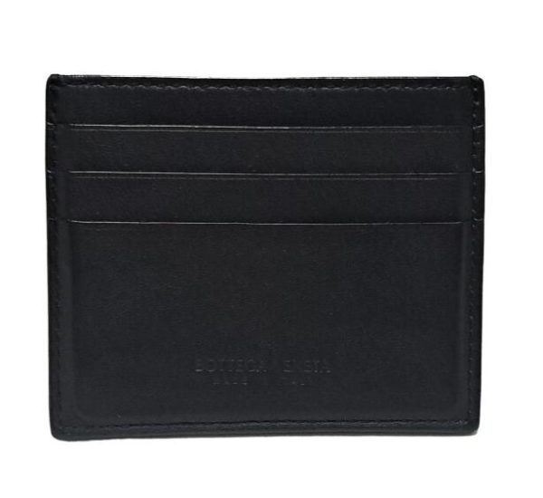 imgrc0091636833 Bottega Veneta Maxi Intrecciato Card Case Leather Black