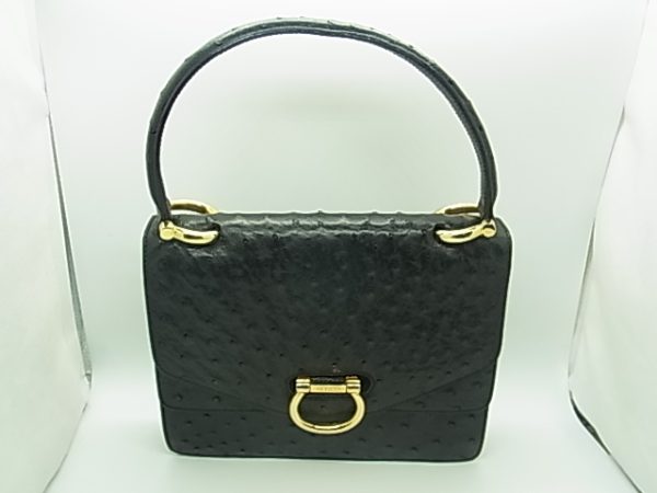 Exif JPEG PICTURE Celine Ostrich Handbag Black