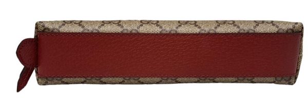 imgrc0092575934 Gucci Gg Supreme Pencil Case Leather Red