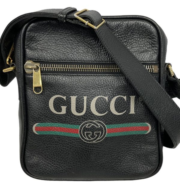 imgrc0092666485 Gucci Shoulder Bag Leather Black