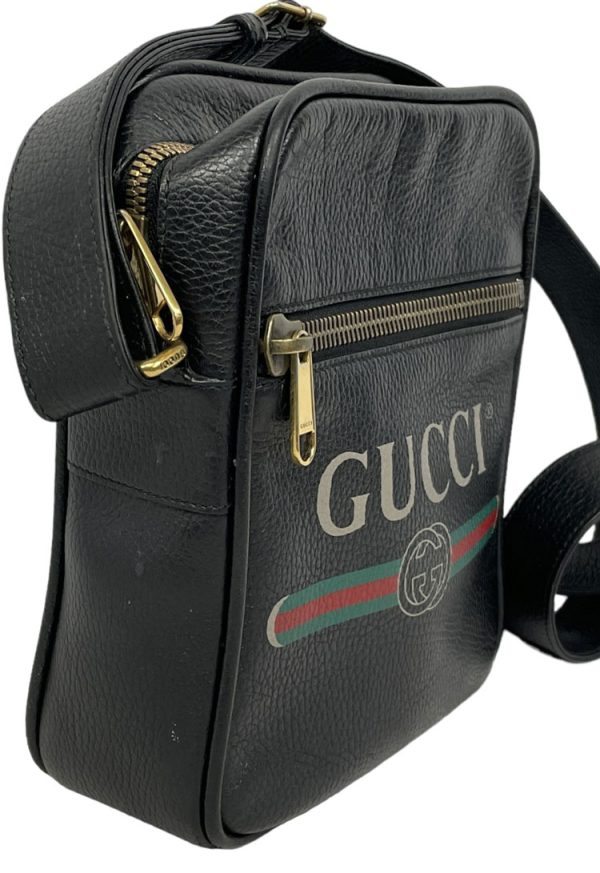 imgrc0092666487 Gucci Shoulder Bag Leather Black