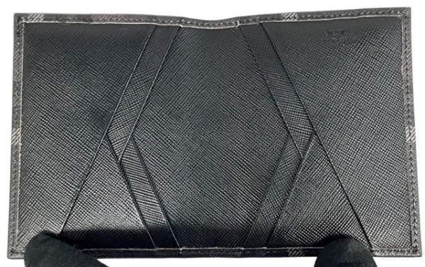 imgrc0092733497 Prada Bifold Card Case Saffiano Check Black