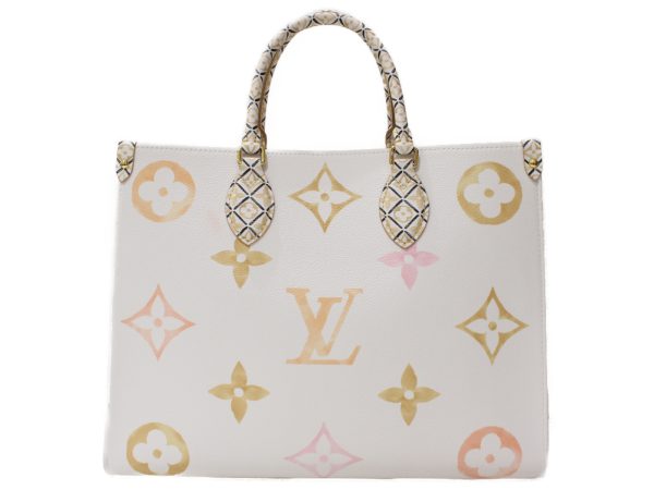 imgrc0092944436 Louis Vuitton On the Go MM Tote Bag White